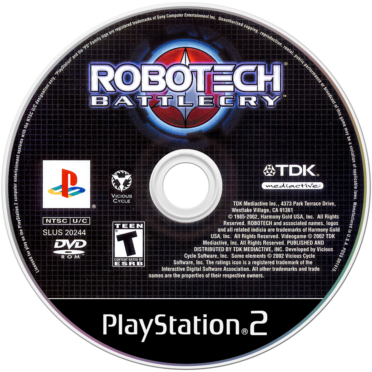 Robotech Battlecry media 4 for Playstation 2